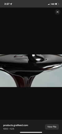 a photo of a black liquid on a screen